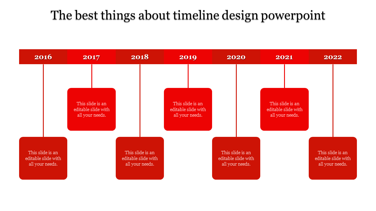 Our Predesigned Timeline Design PowerPoint With Seven Nodes